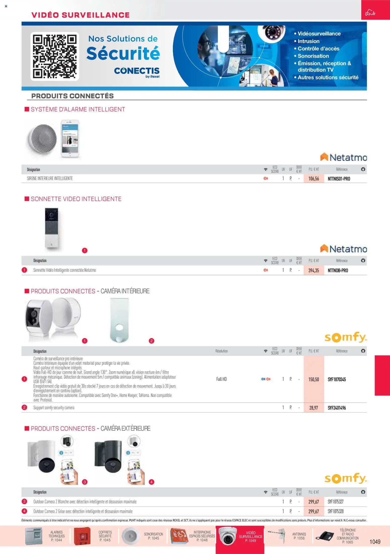 Prévisualisation de Brochure sécurité, communication du magasin Rexel formulaire valide 18/11/2025 - Vidéo, Radio, Camera de surveillance, Adaptateur, USB, Filtre, Microphone, Caméra
