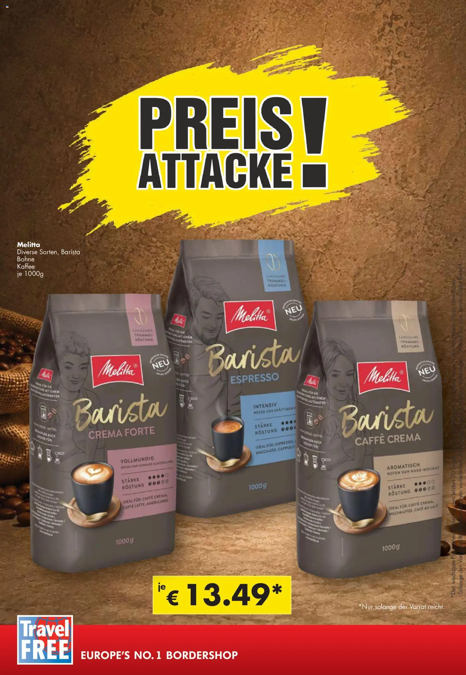 Vorschau von dem Prospekt des Geschäftes Travel Free, gültig ab dem 01.09.2026 - Kaffee, Schokolade, Melitta