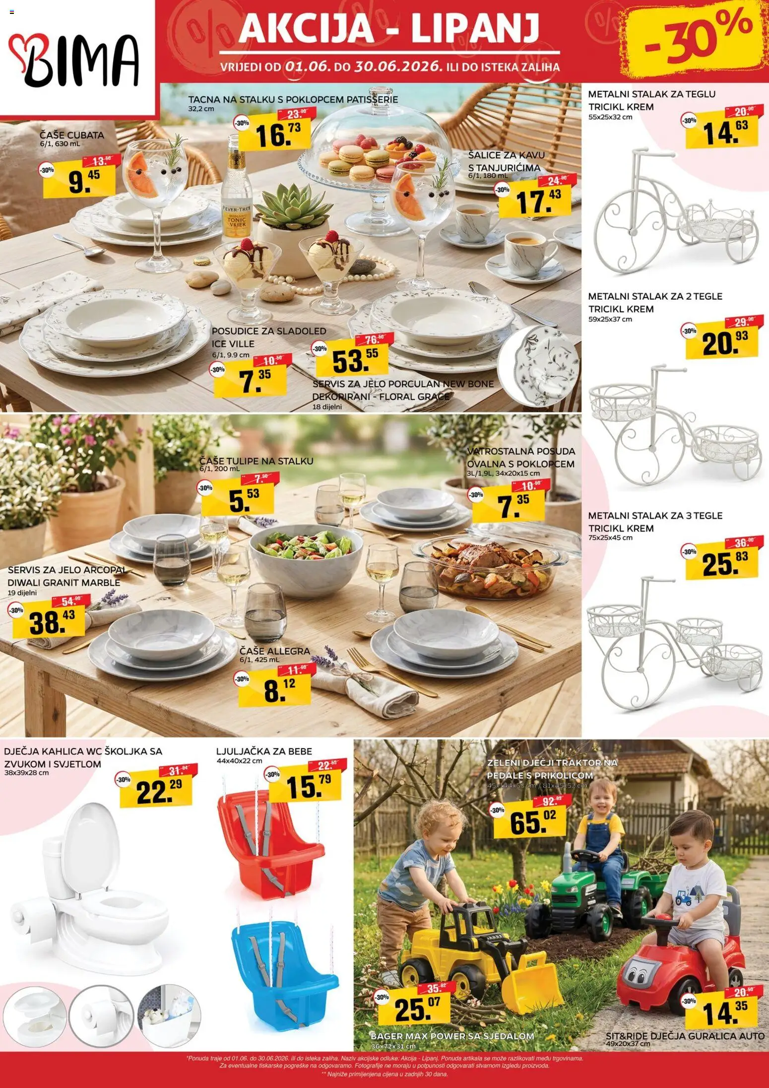Pregled letka Bima Katalog trgovine Bima vrijedi od 01.06.2026