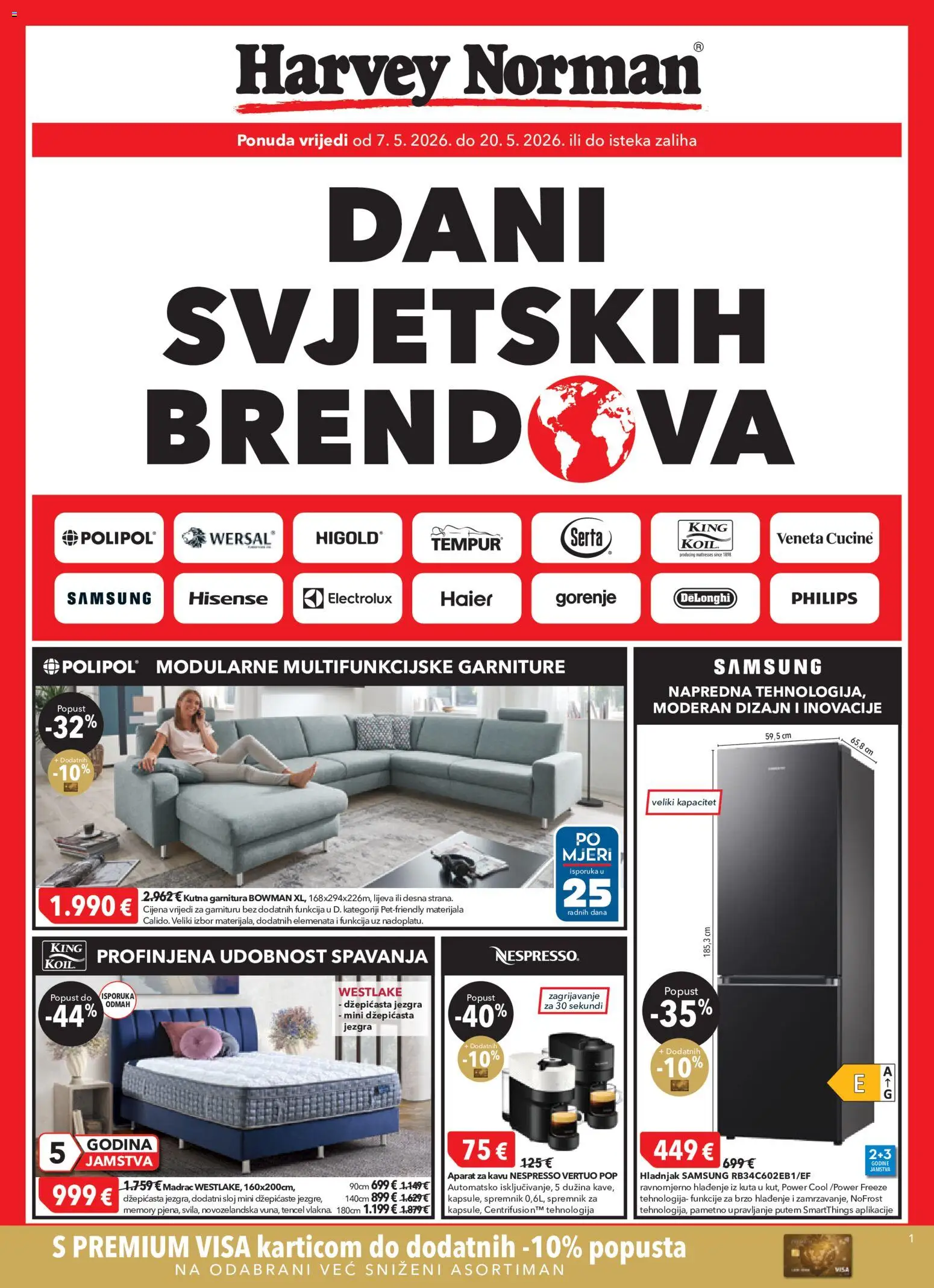 Pregled letka Harvey Norman Katalog trgovine Harvey Norman vrijedi od 07.05.2026