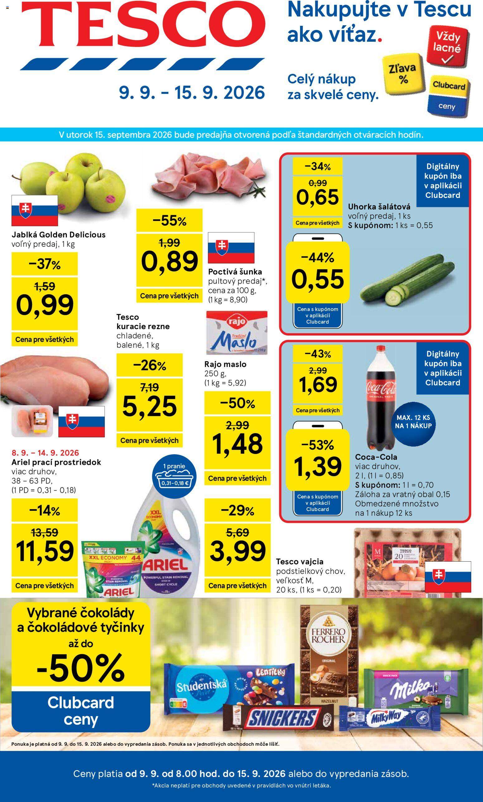 Nový Tesco leták od 09.09.
