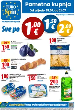 Pregled letka Eurospin Katalog trgovine Eurospin vrijedi od 15.07.2026