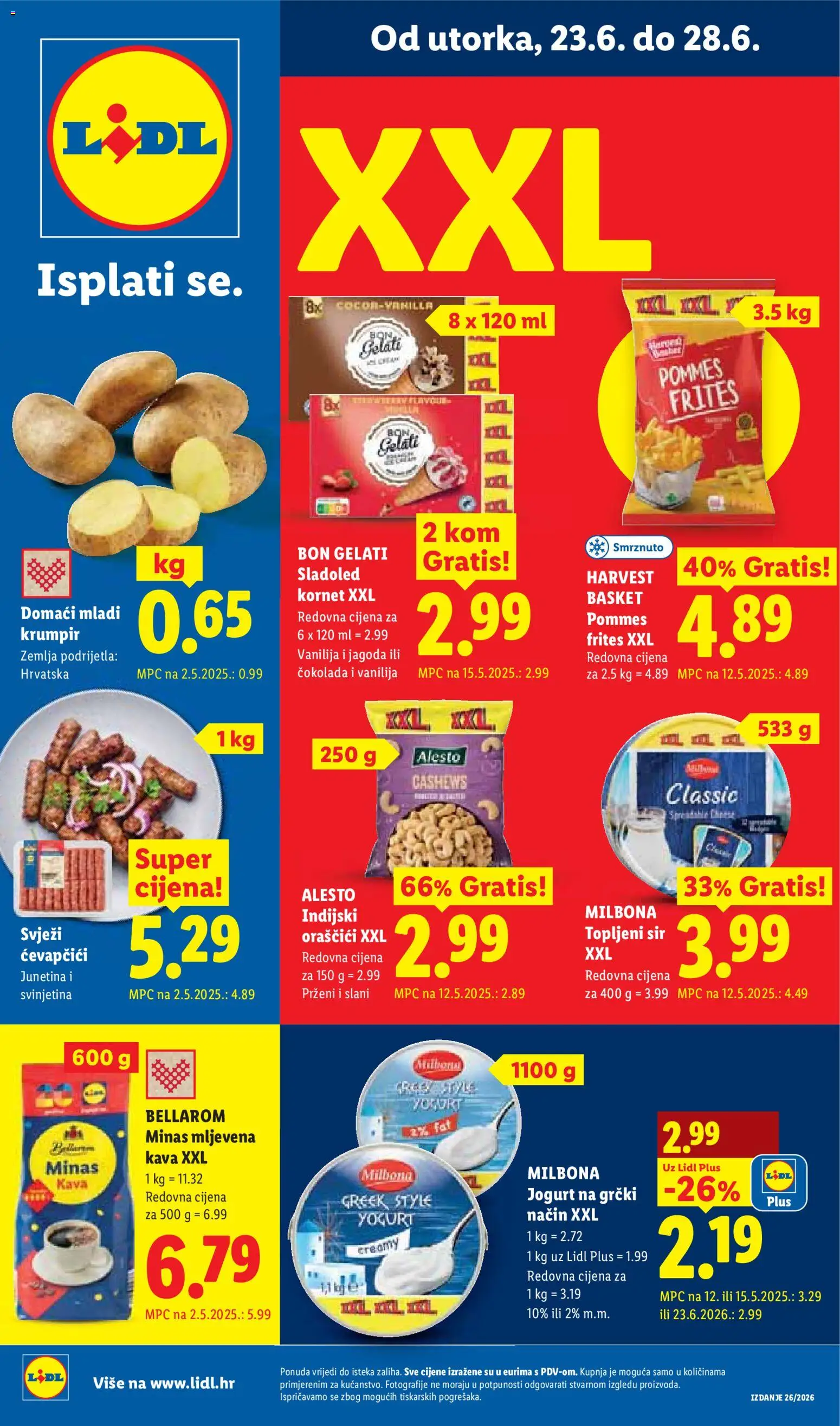 Pregled letka Lidl Katalog trgovine Lidl vrijedi od 23.06.2026