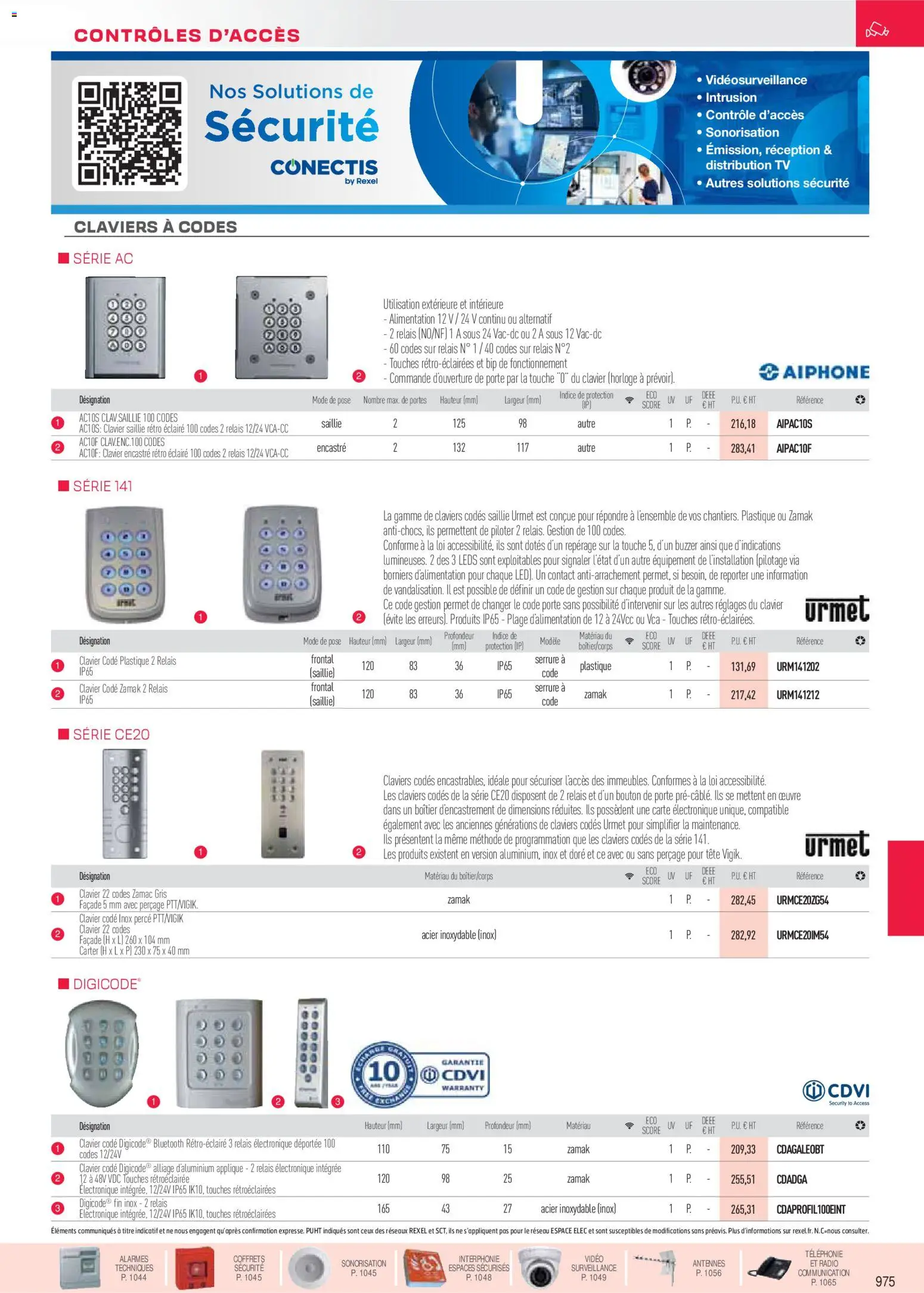 Prévisualisation de Brochure sécurité, communication du magasin Rexel formulaire valide 18/11/2025 - Vidéo, Radio, Alimentation, Clavier, Porte, Portes