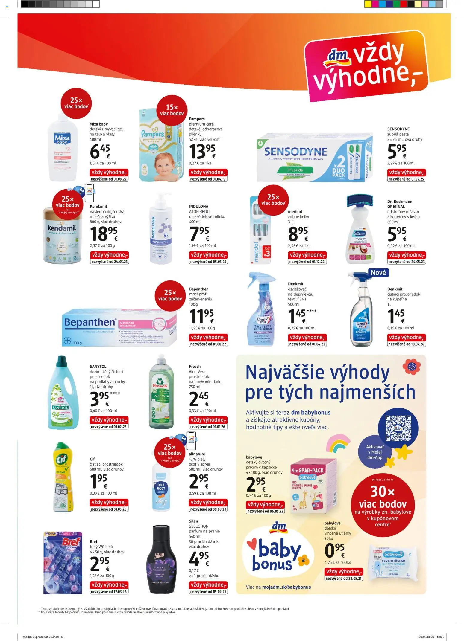 Náhľad dm drogerie letáku platného od 16.09.2026