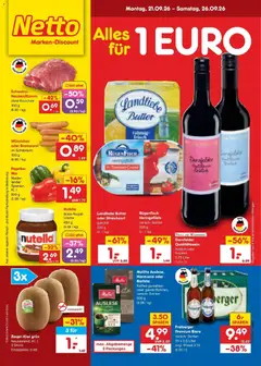 Vorschau von dem Prospekt des Geschäftes Netto Marken-Discount, gültig ab dem 21.09.2026