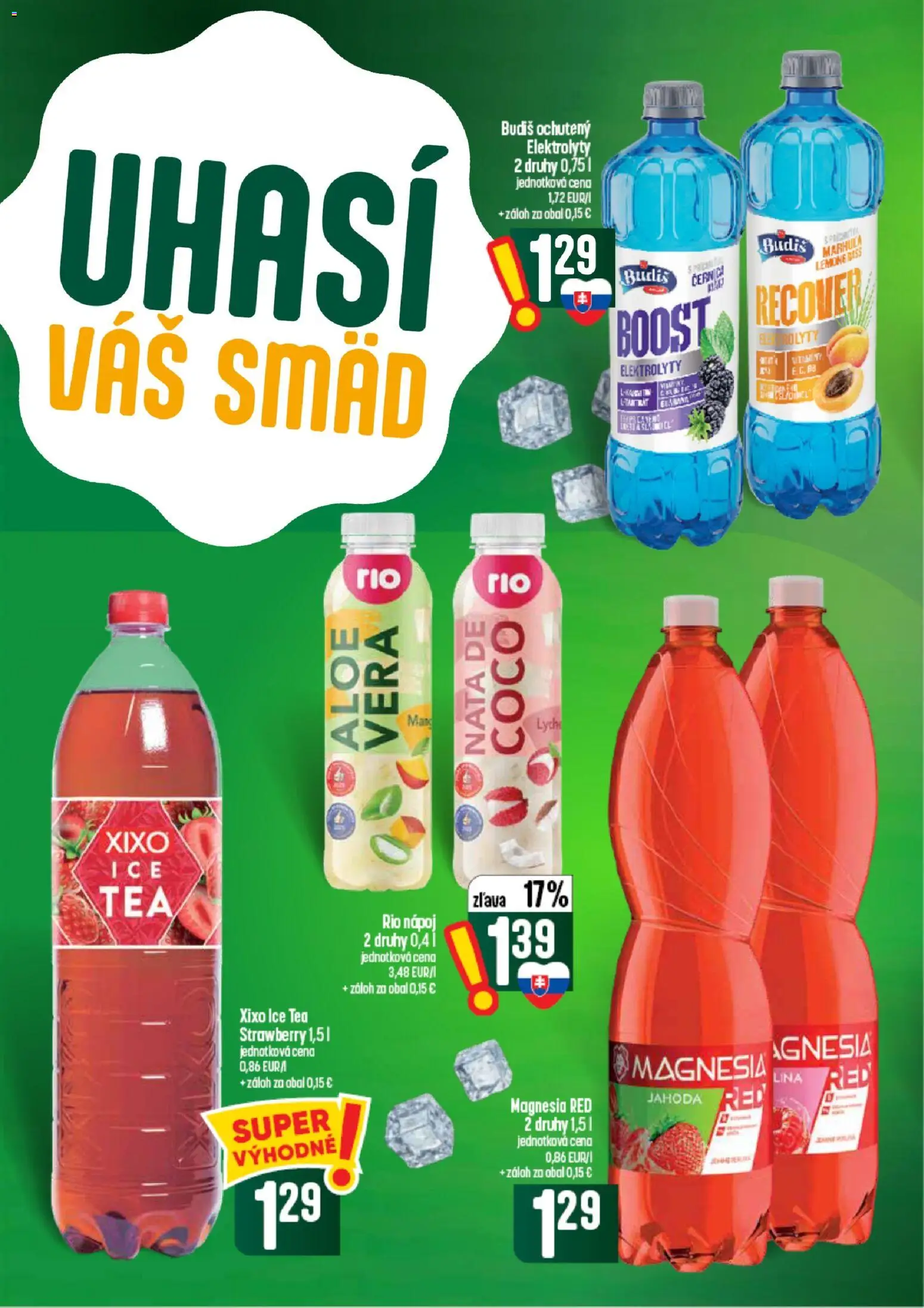 Náhľad COOP Jednota letáku platného od 10.09.2026 - Aloe Vera, Budiš, Ice Tea, Magnesia