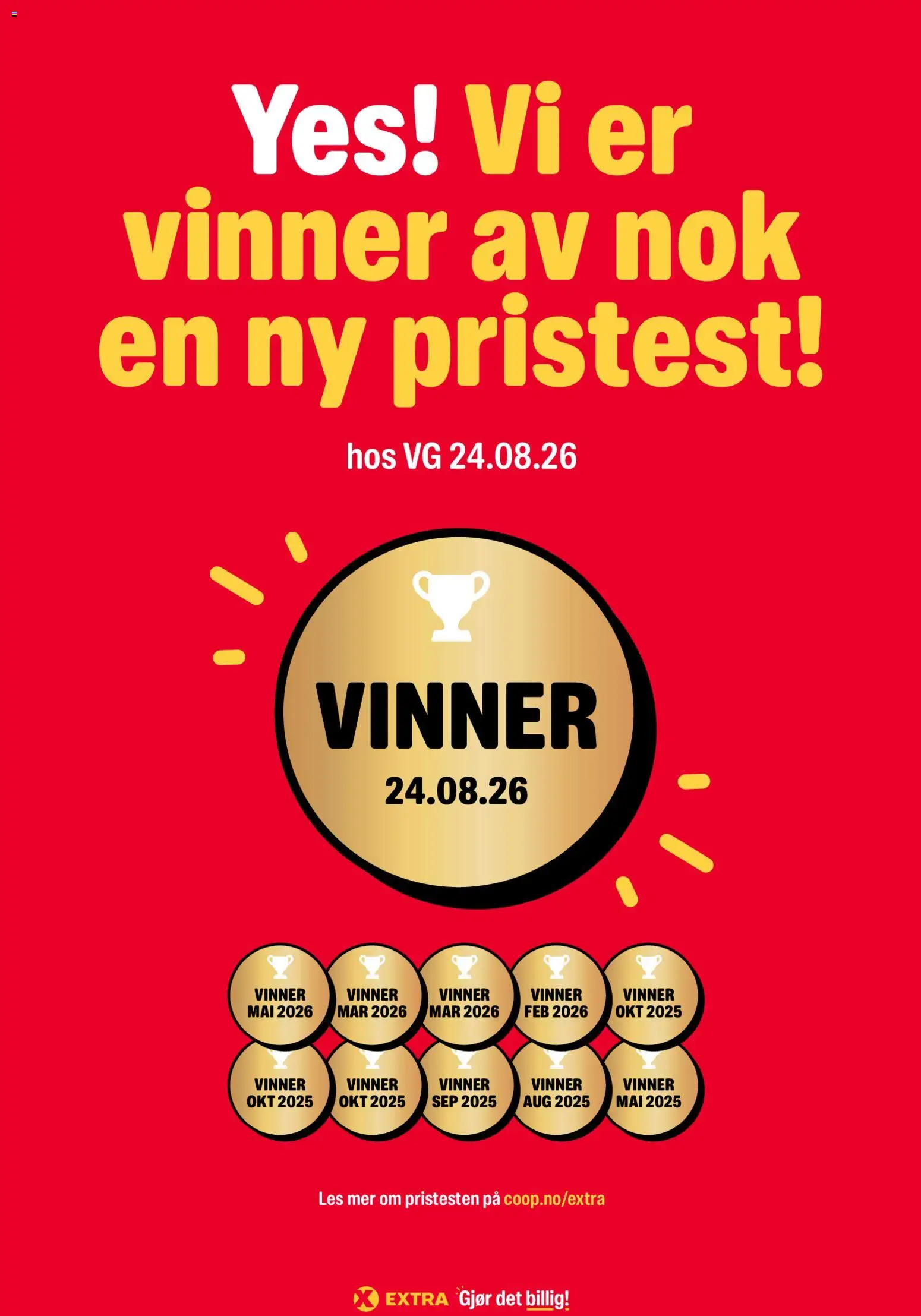 Forhåndsvis Coop Obs kundeavis extra fra butikk Coop Obs gyldig fra 21/09/2026