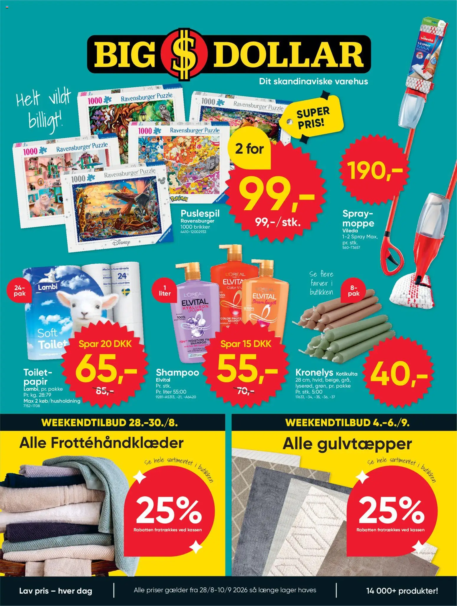 Eksempel på tilbudsavis Bigdollar - Tilbudsavis fra butik Bigdollar gyldig fra 28/08/2026