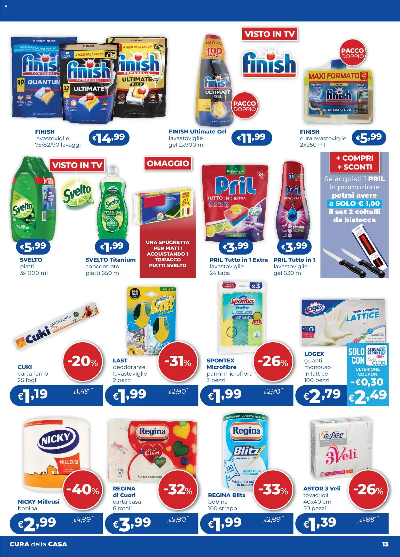 Anteprima dell'opuscolo Acqua e Sapone volantino 15 dal negozio Acqua e Sapone valido da 02/11/2026 - TV, Limone, Lavastoviglie, Bistecca, Deodorante, Panni, Carta forno, Guanti monouso