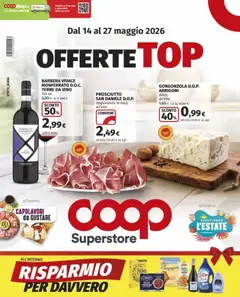 Anteprima dell'opuscolo COOP volantino Superstore Offerte Top Brescia dal negozio COOP valido da 14/05/2026