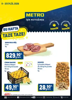 Metro Metro Katalog 09.09.2026 - Broşürünün önizlemesi
