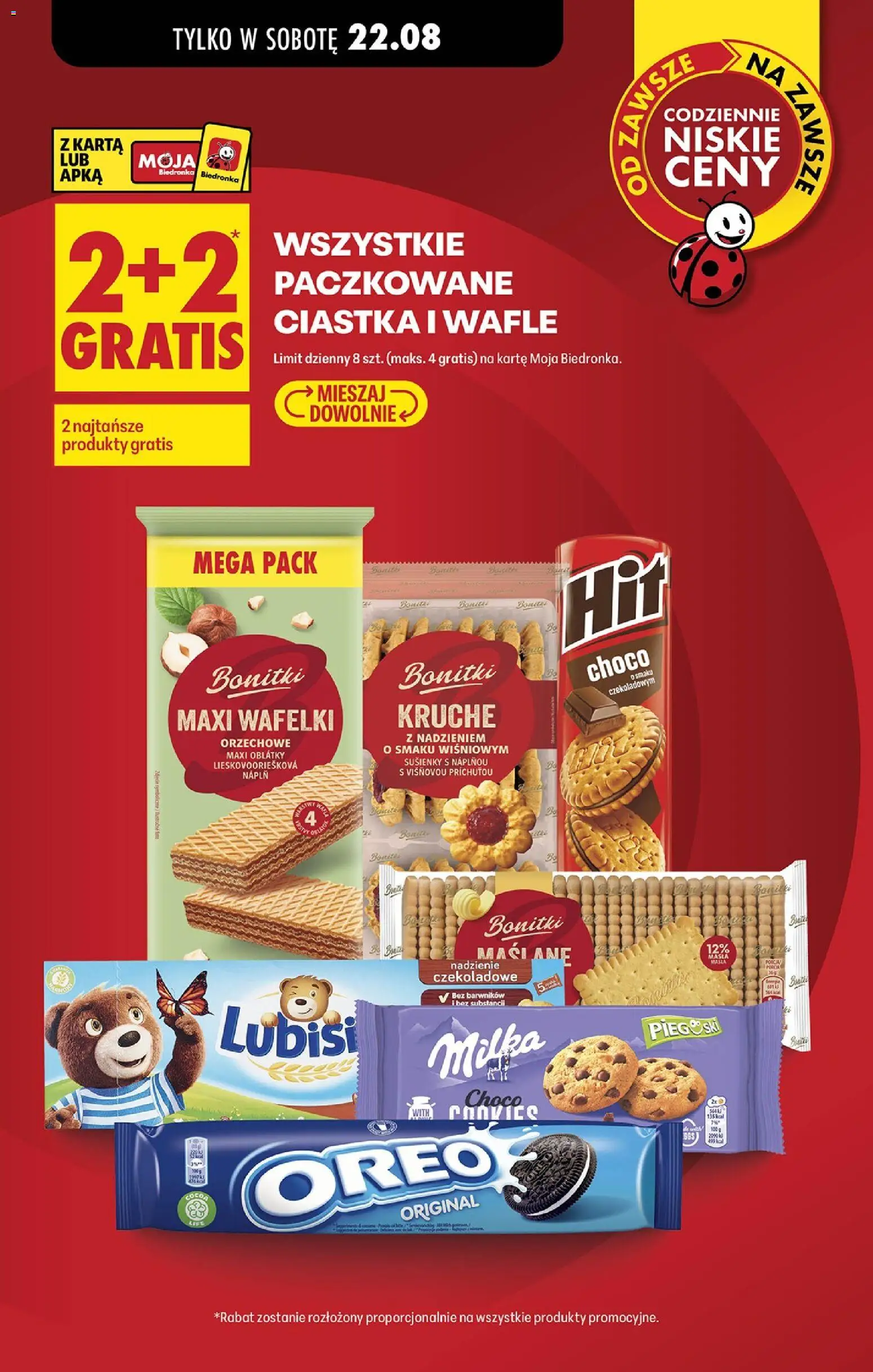 Pogląd gazetki "Biedronka gazetka - Najtańsza sobota" ze sklepu Biedronka ważnej od 22.08.2026