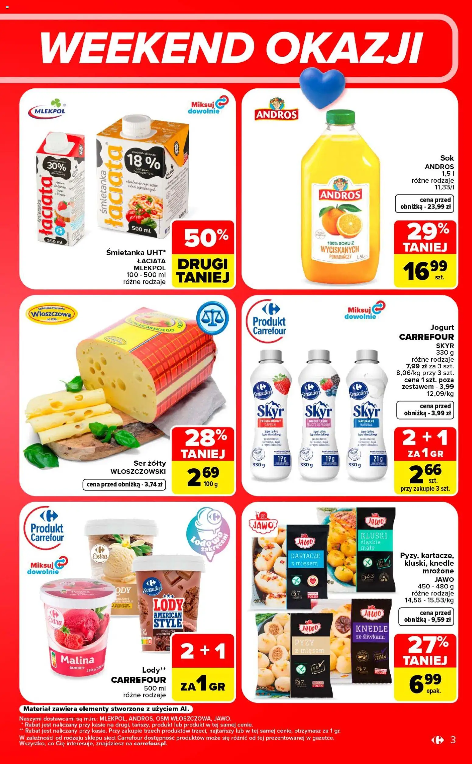 Pogląd gazetki "Carrefour gazetka - Weekend okazji" ze sklepu Carrefour ważnej od 17.09.2026