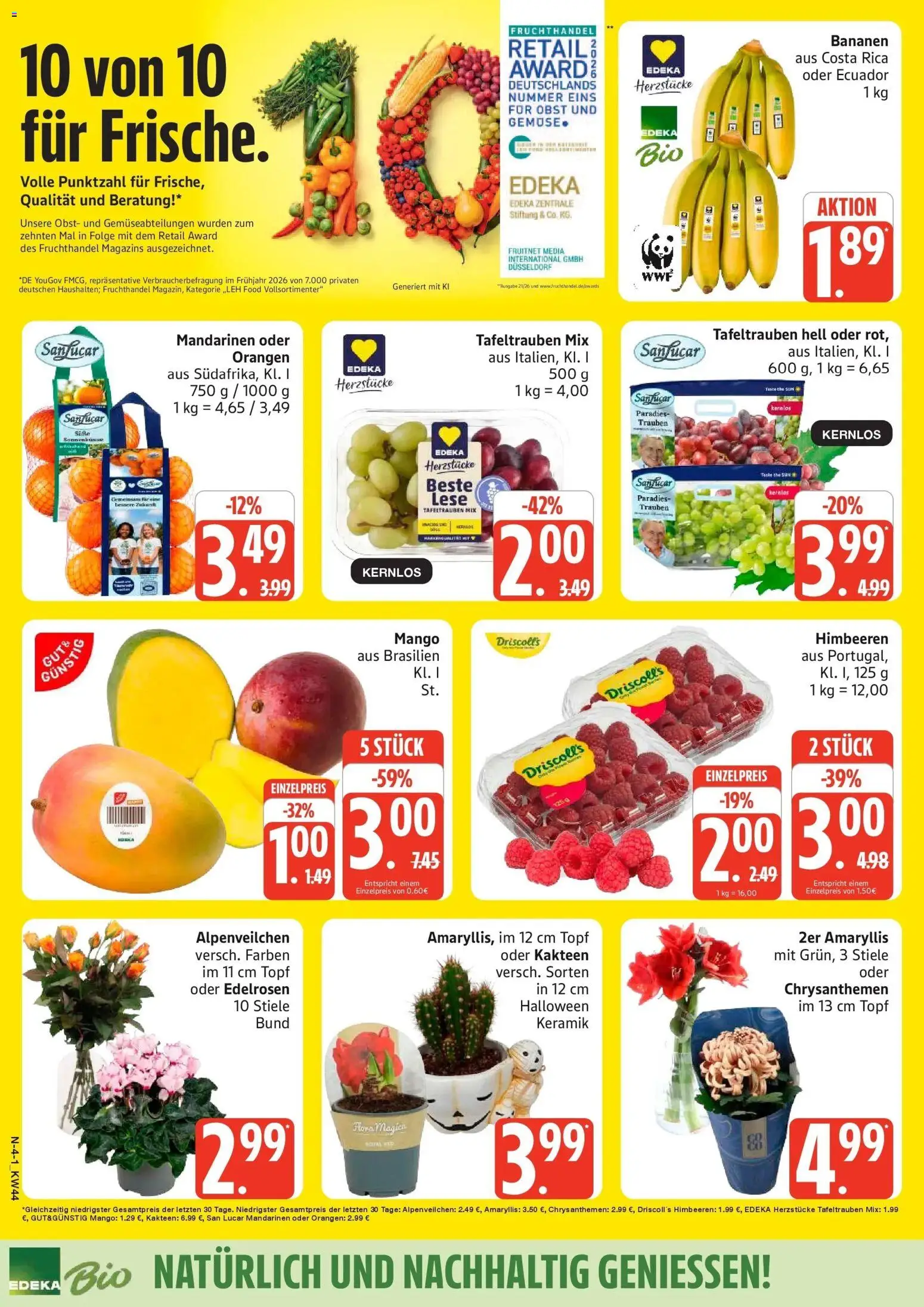 Vorschau von dem Prospekt des Geschäftes Marktkauf, gültig ab dem 26.10.2026