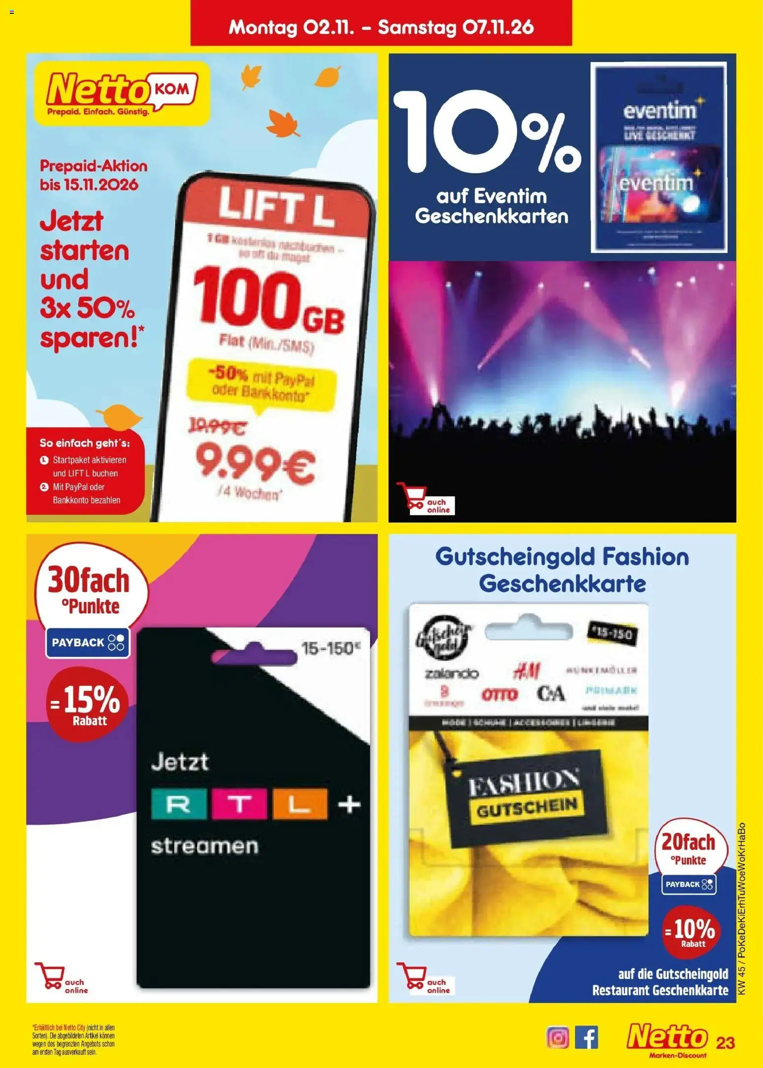 Vorschau von dem Prospekt des Geschäftes Netto Marken-Discount, gültig ab dem 02.11.2026
