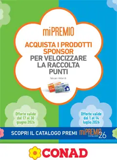 Anteprima dell'opuscolo Conad volantino Mi Premio Lazio dal negozio Conad valido da 17/06/2026