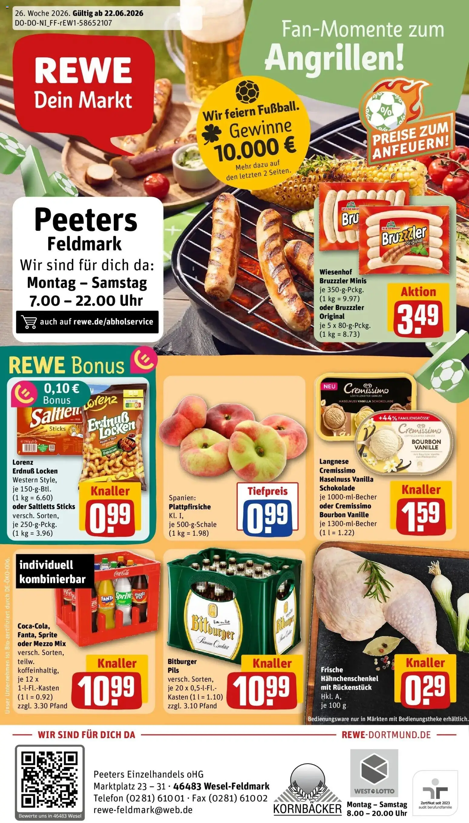 Vorschau von dem Prospekt des Geschäftes Rewe, gültig ab dem 21.06.2026