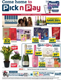 Preview of Pick n Pay flyer valid from 07/08/2026