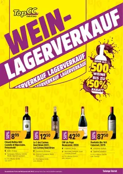 Vorschau des Merkblatts TopCC aktionen Weinlagerverkauf vom Shop TopCC gültig von 01.10.2026 bis 