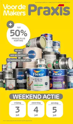 Voorbeeld van Praxis folder - Weekend actie van winkel Praxis geldig vanaf 03-07-2026