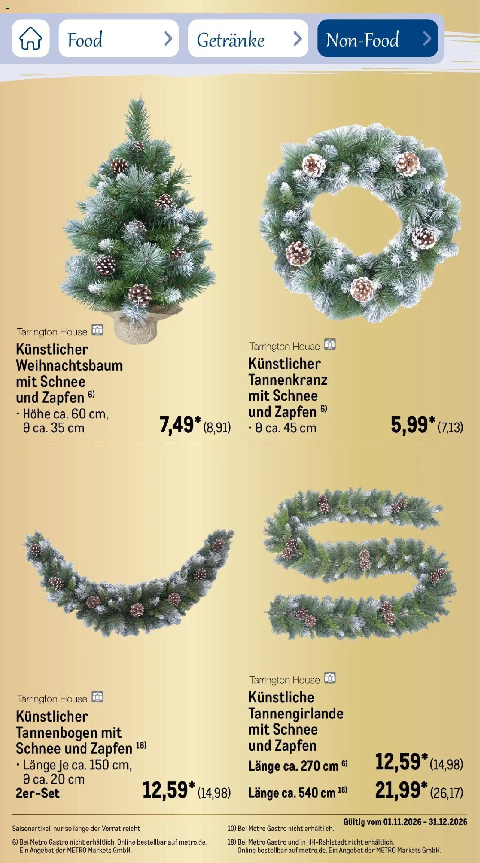 Vorschau von dem Prospekt des Geschäftes Metro, gültig ab dem 01.11.2026