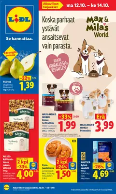 Kaupan Lidl Lidl tarjoukset esikatselu, voimassa 12/10/2026