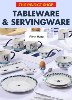 Preview of The Reject Shop Catalogue - Tableware & Servingware - valid from 09/09/2026