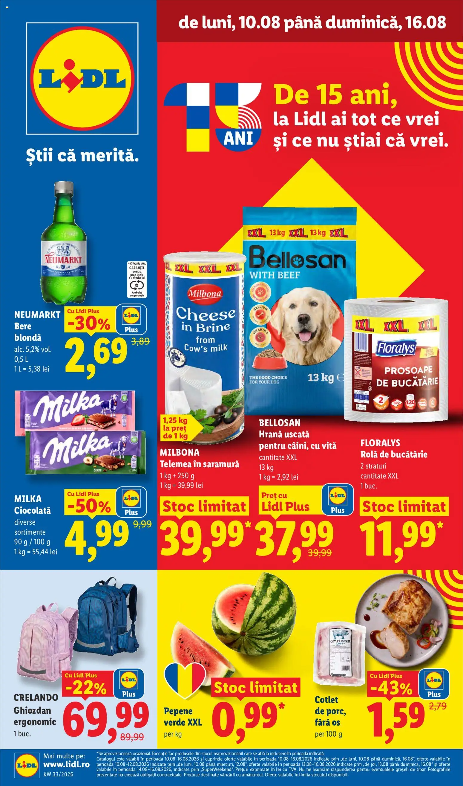 Previzualizarea de cataloage: Lidl Lidl Catalog valabil de la 10.08.2026