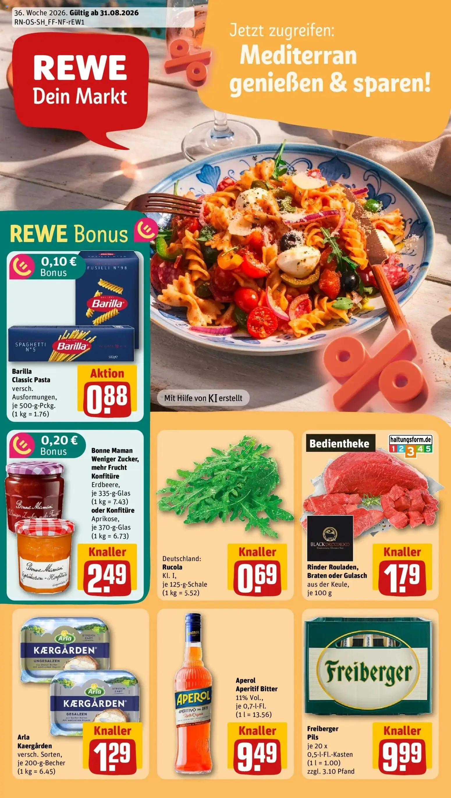 Vorschau von dem Prospekt des Geschäftes Rewe, gültig ab dem 31.08.2026
