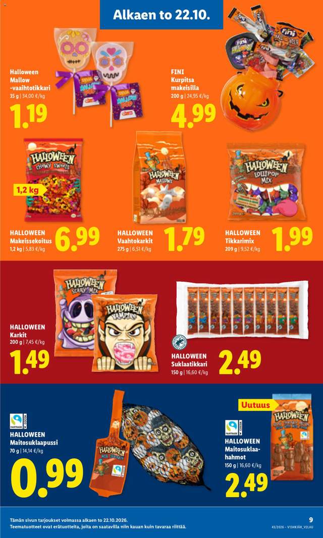 Uusi Lidl tarjouslehti alkaen 26/10