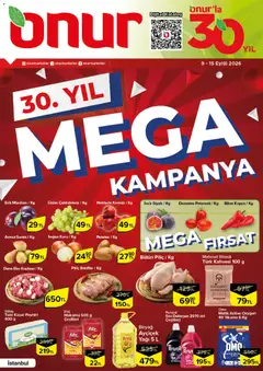 Onur Market Onur Market Katalog 09.09.2026 - Broşürünün önizlemesi