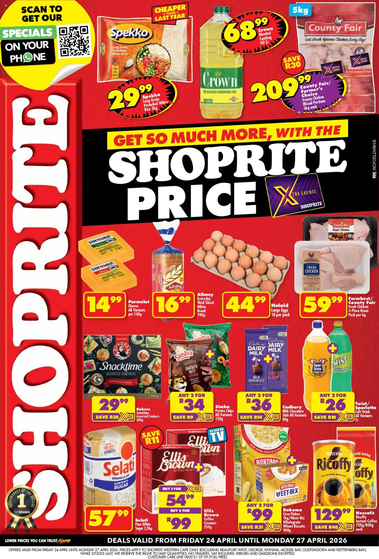 Shoprite - Western Cape - Get More With Shoprite Price 24/04 - 27/04/2026