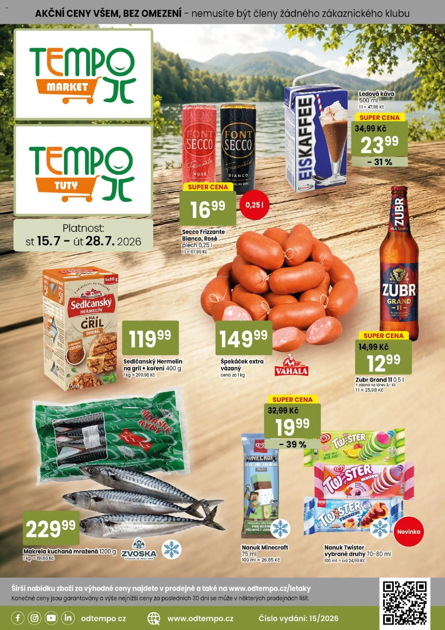 Náhled nabídky: Tempo Tempo leták platný od 15.07.2026