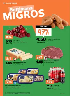 Vorschau des Merkblatts Migros aktionen IT vom Shop Migros gültig von 30.07.2026 bis 05.08.2026