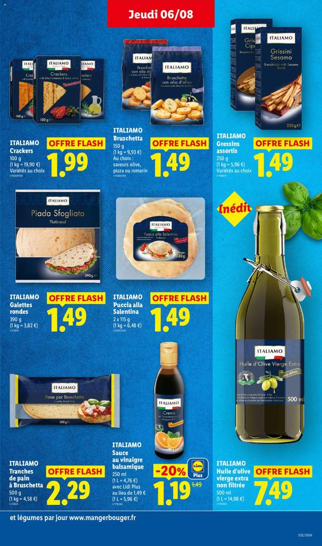 Nouveau catalogue Lidl à partir du 06/08