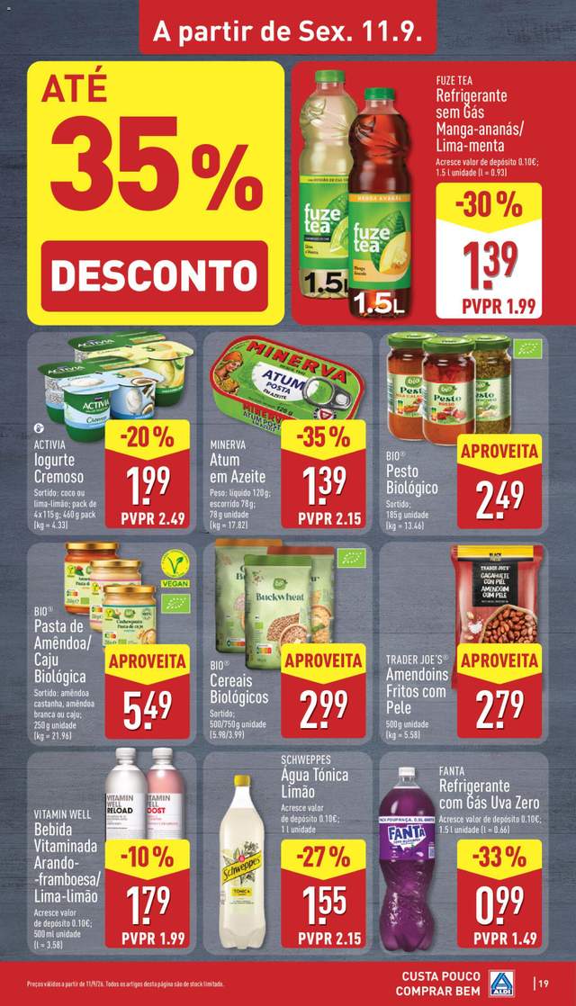 Novo folheto Aldi a partir de 07/09