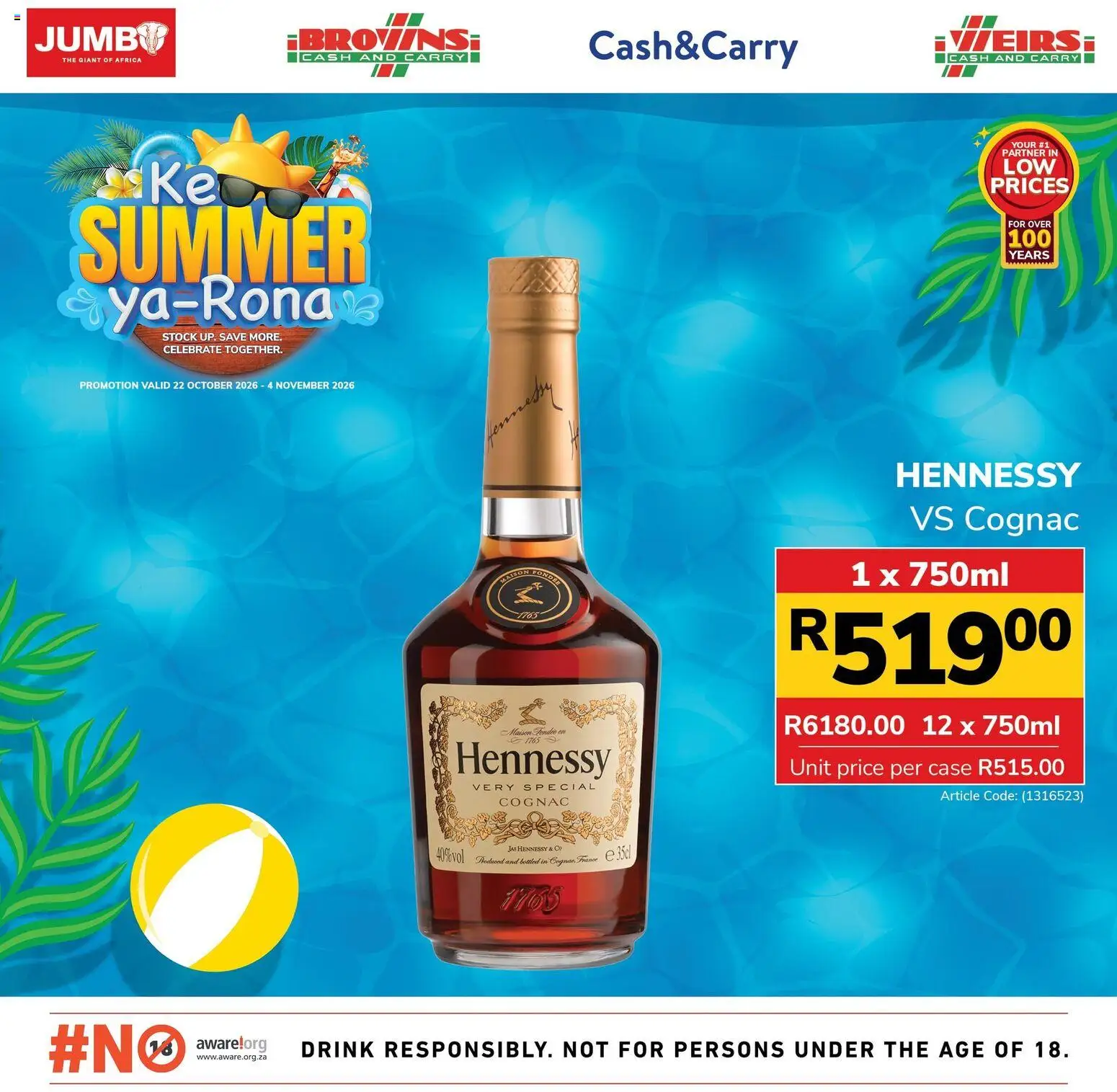 Jumbo Liquor Specials from 22/10 - 04/11/2026