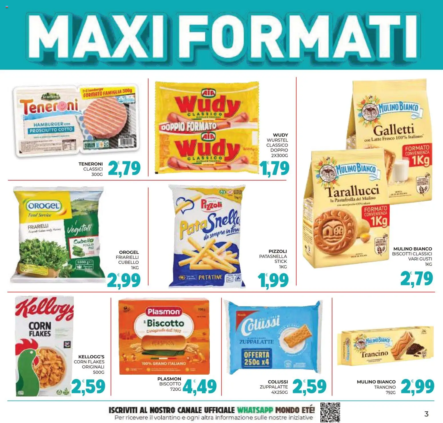 Anteprima dell'opuscolo Eté volantino Grandeté dal negozio Eté valido da 23/10/2026 - Hamburger, Biscotti, Friarielli, Latte, Wurstel, Prosciutto, Prosciutto Cotto, Patatine
