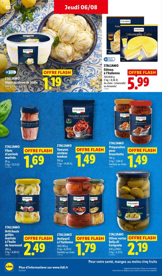 Nouveau catalogue Lidl à partir du 06/08