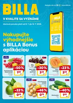 Náhľad Billa letáku platného od 08.07.2026