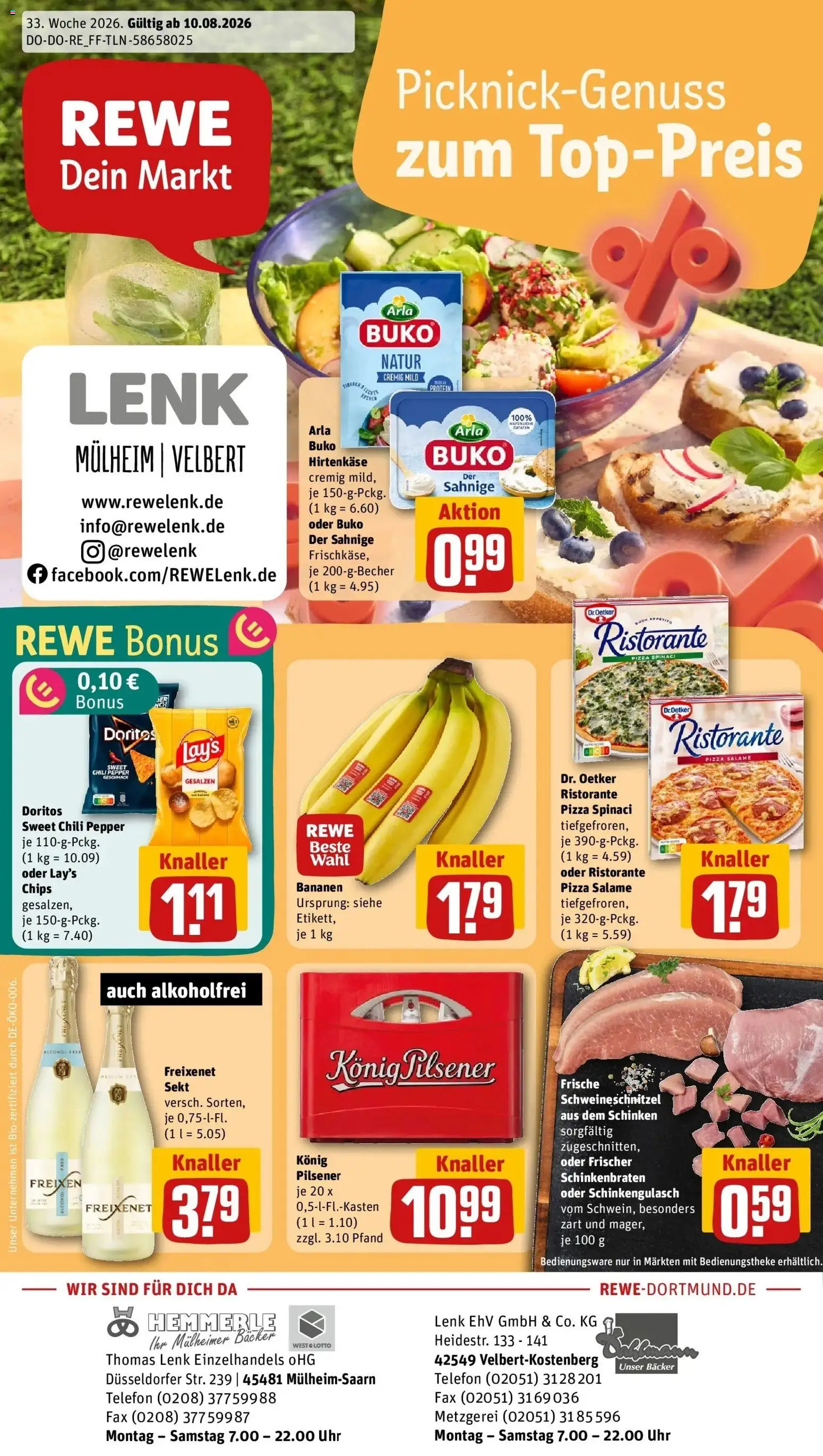 Vorschau von dem Prospekt des Geschäftes Rewe, gültig ab dem 10.08.2026