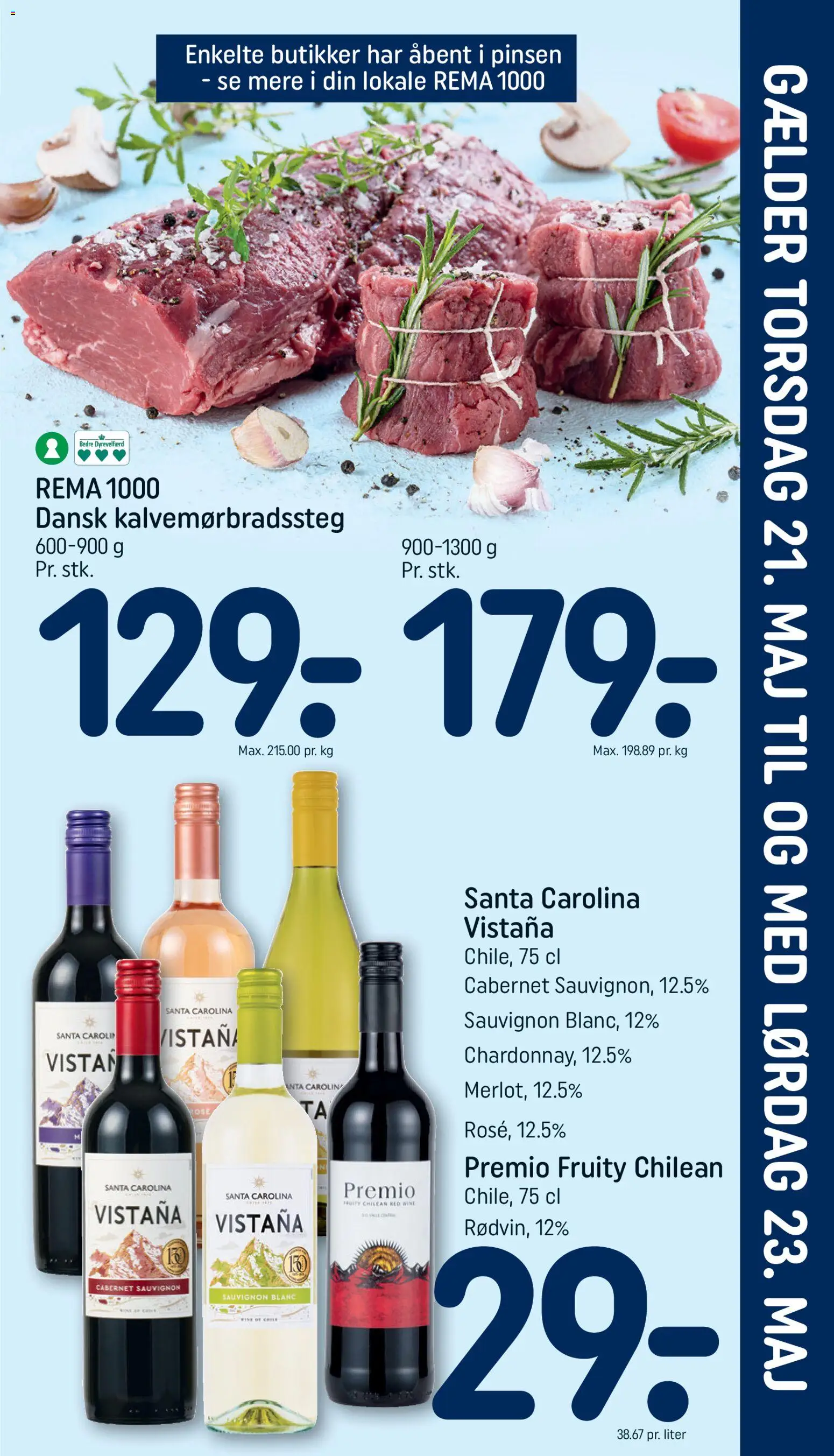 Eksempel på tilbudsavis Rema 1000 - Uge 21 indstik fra butik Rema 1000 gyldig fra 21/05/2026