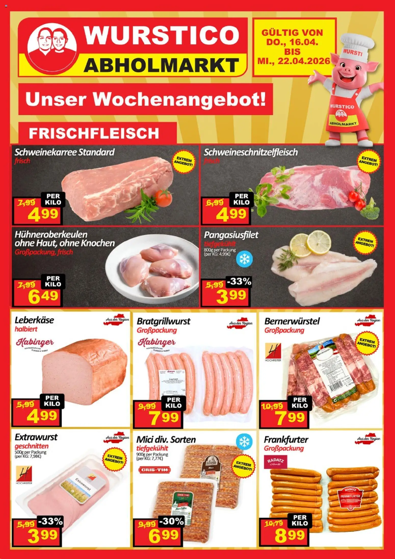 Vorschau der Angebote: Wurstico Abholmarkt Wurstico Abholmarkt Flugblatt gültig ab 16.04.2026