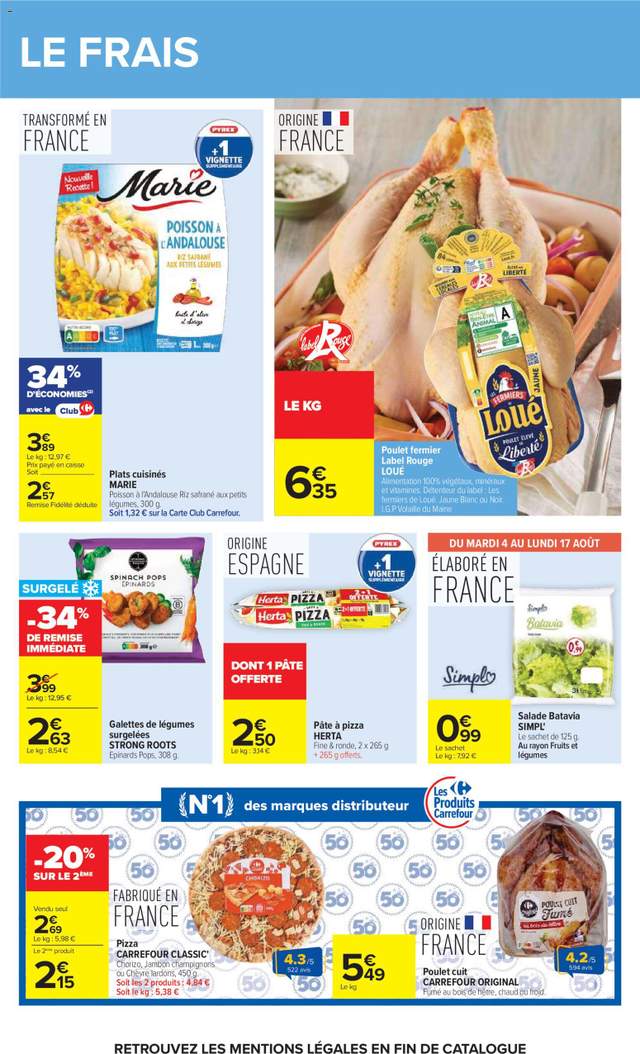 Nouveau catalogue Carrefour à partir du 04/08