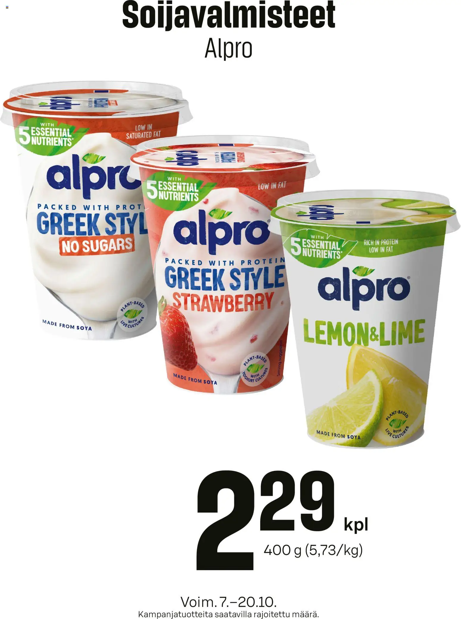 Kaupan S-market S-market Alpro esikatselu, voimassa 07/10/2026