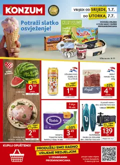 Konzum HR - Konzum HR akciós újság megtekintése, amely érvényes 2026.07.01.-től