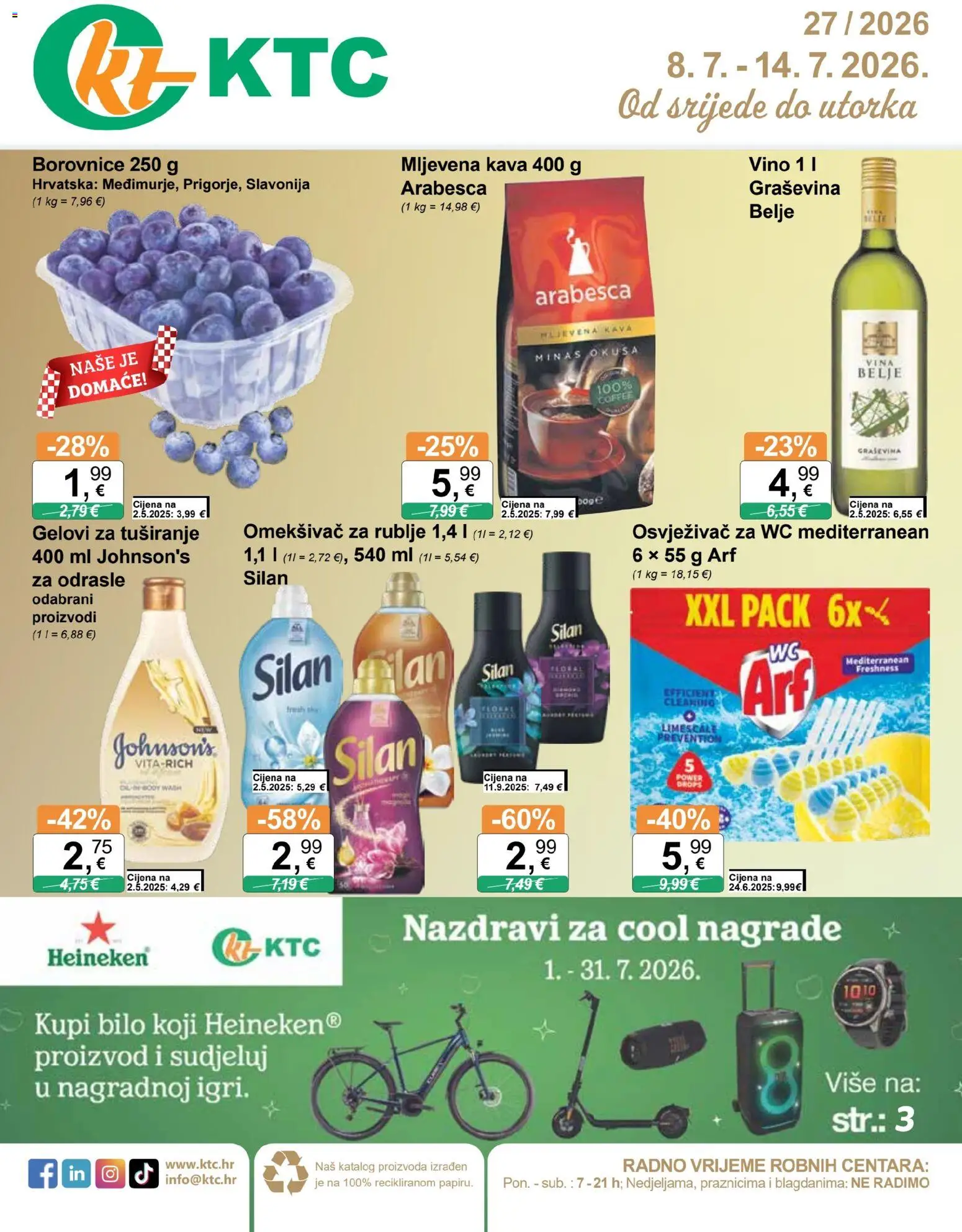 Pregled letka KTC Katalog trgovine KTC vrijedi od 08.07.2026