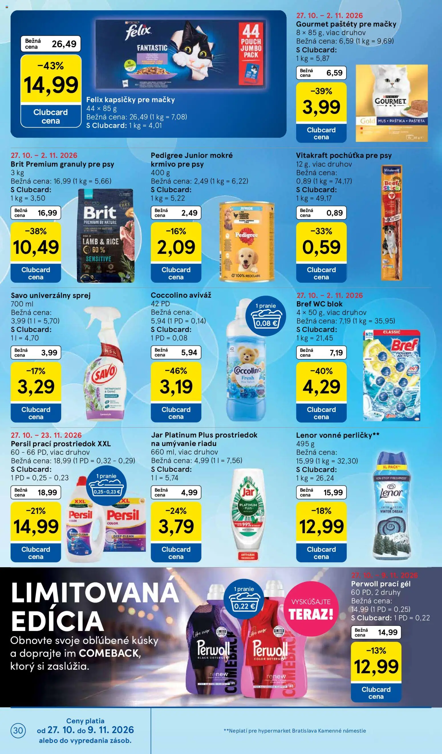 Náhľad Tesco letáku platného od 28.10.2026