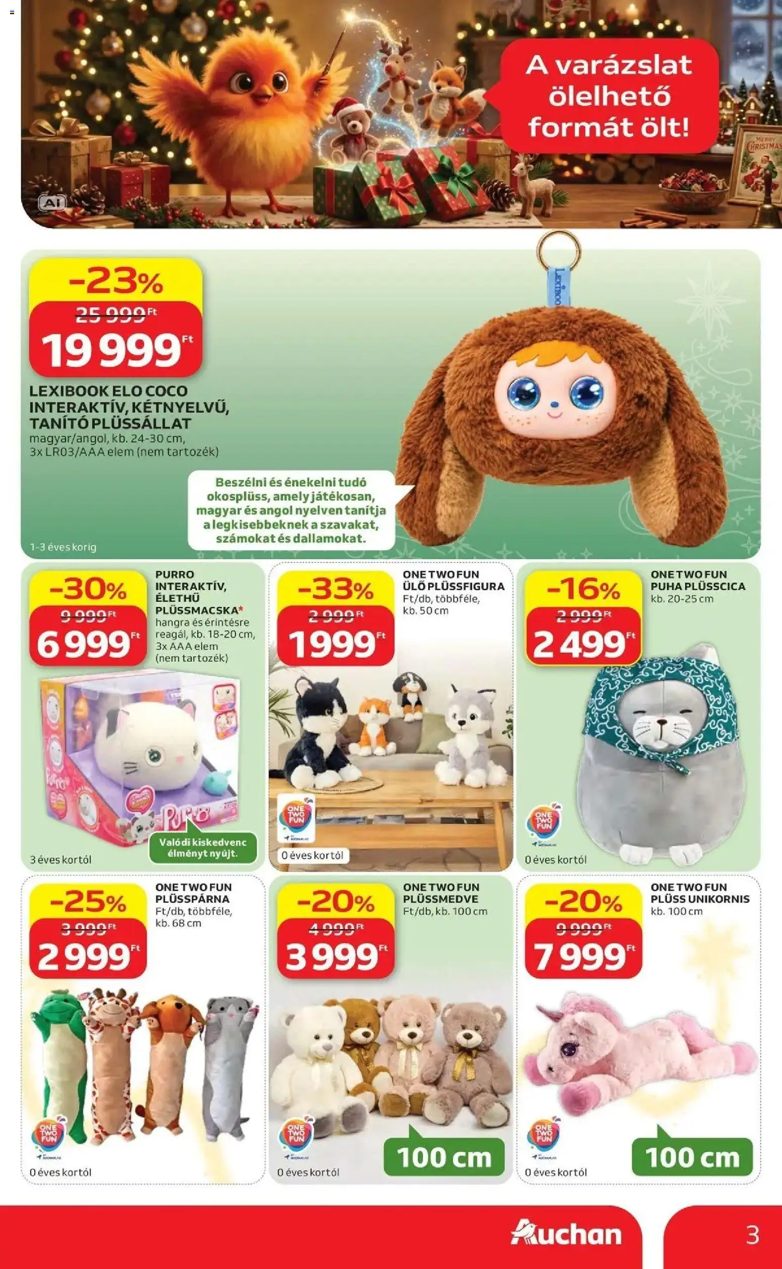 Auchan - Auchan Karácsonyi ajánlataink Kecskemét megtekintése, amely érvényes 2026.10.22.-től - Plüss, Elem